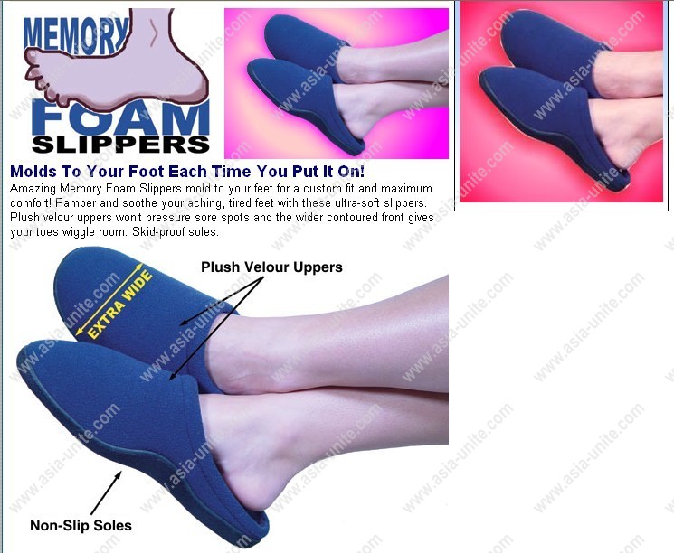 memory foam slipper