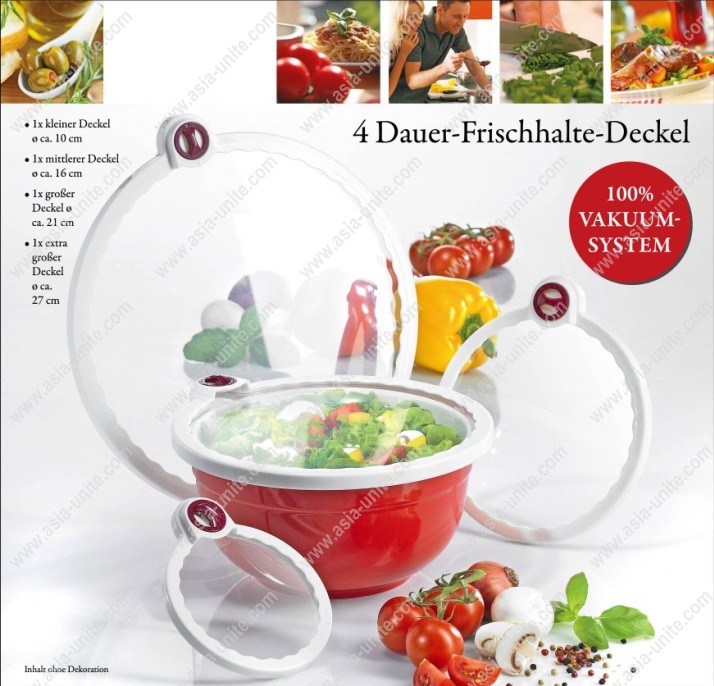 4 Dauer-Frischhalte-Deckel as seen on tv