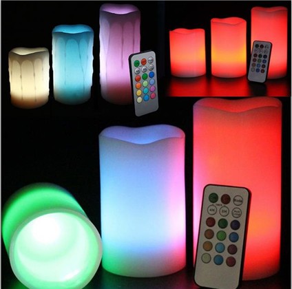 3PCS Remote Control Color-changing Candle