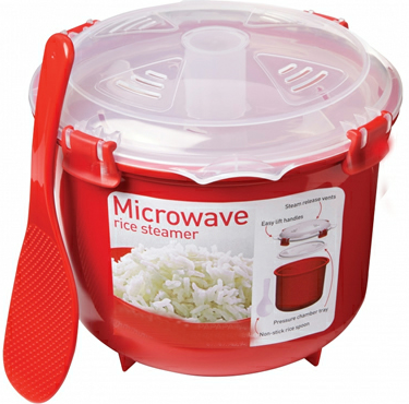 microwave steamed rice cooker