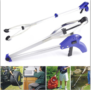 Folding Long-Reach Pick-Up Gripper Helping