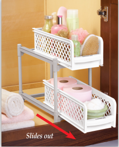 Two-tier Under Sink Sliding Shelf