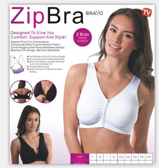zip bra